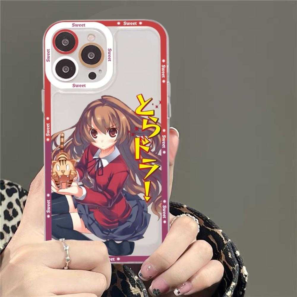 Toradora Taiga Aisaka Anime Phone Case For iPhone 15 11 12 13 14 Mini Pro Max XR X XS TPU Clear Case
