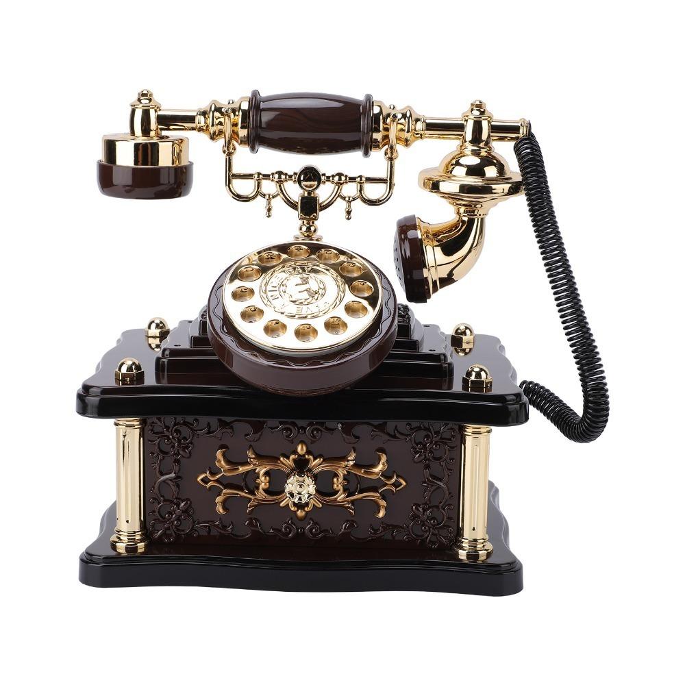 ABS Telephone Music Box Old Fashioned Style Retro Telephone Decor Home Decoration