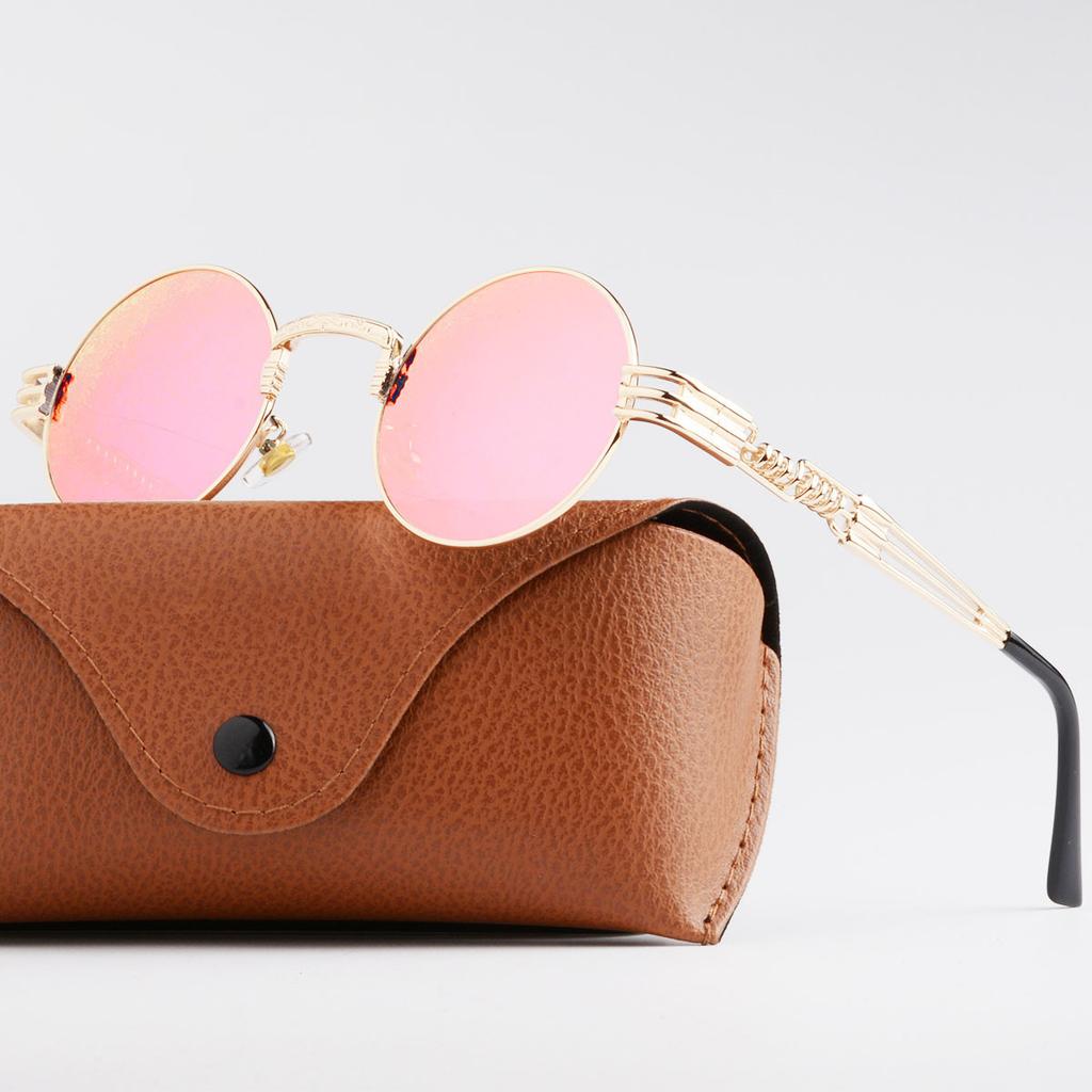 New Punk Sunglasses Personalized Small Round Frame Prince Glasses European and American Fashion Sunglasses Factory Direct Sales Trend