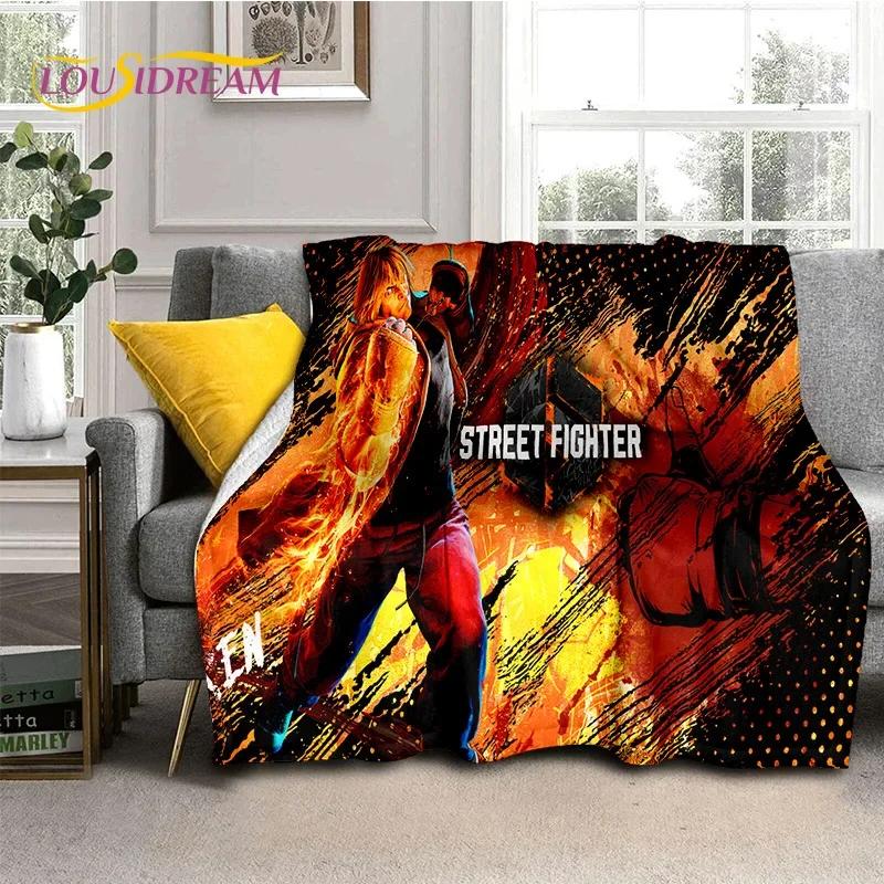 Neueste Retro-Spiel Street Fighter SF Weiche Decken, Warme Kuscheldecke Bequeme Decke für Picknick Betten Sofa Zuhause Schlafzimmer