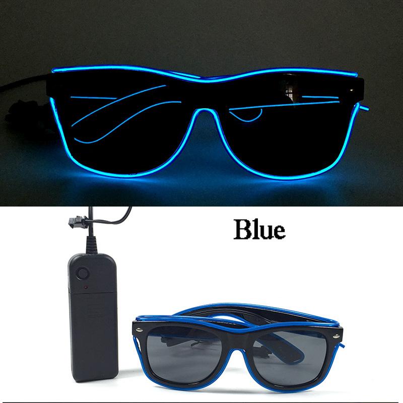 Hot Sale Luminous Neon Glasses With Lights LED Eyeglasses Bar Rave Parties Props Glowing Glasses Festival Club Supplies