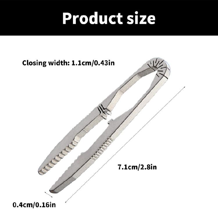 Outdoor Small Titaniums Alloys Tweezer Portable Tweezers Nipper Outdoor Pocket Tool Keychains Pendants Travel Tool