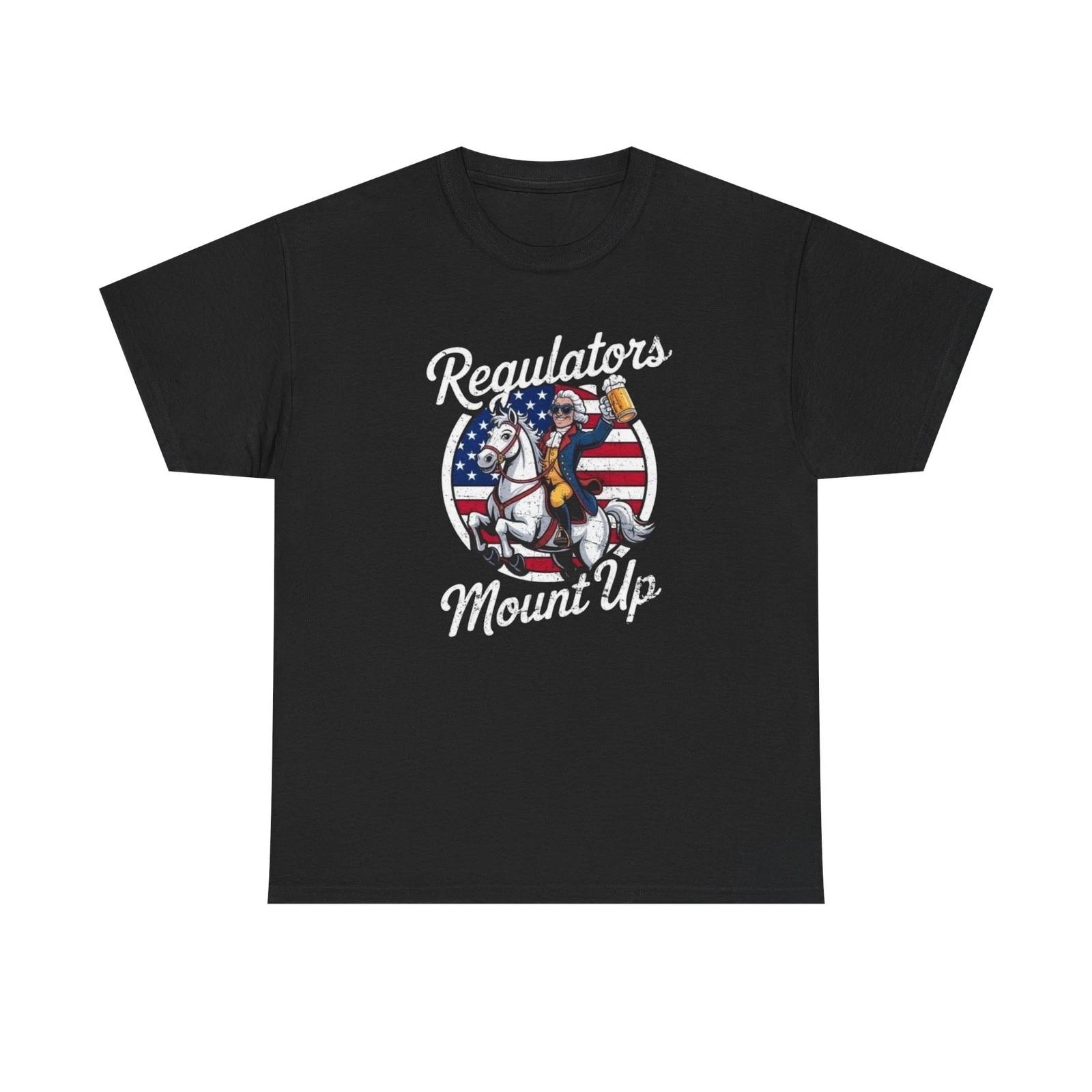 

Regulators Mount Up 1776 Graphic T-Shirt Unisex Heavy Cotton Tee NEW M