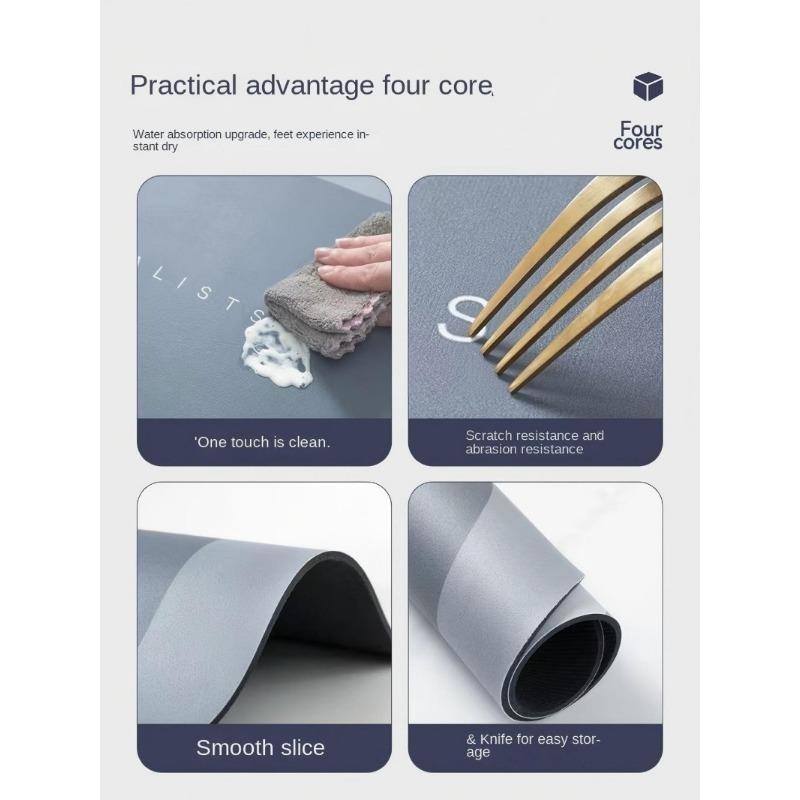 French diatom mud suction quick drying toilet floor mat toilet mat