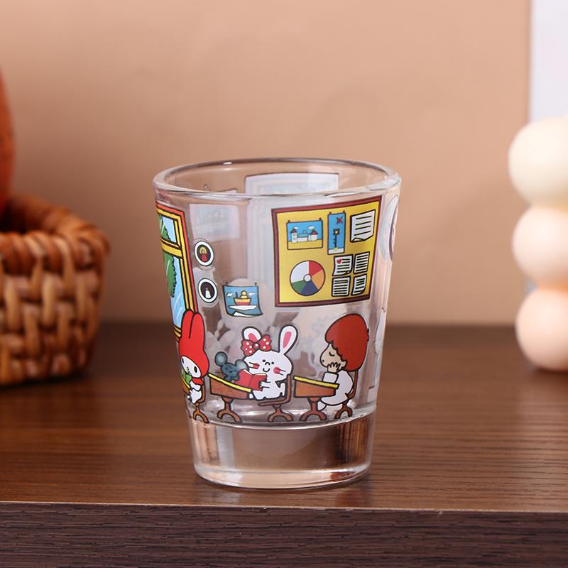 

Каваий Sanrio Hello Kitty Бытовой стакан для воды Нишевый Простой Высокий уровень внешнего вида Прозрачный стеклянный стакан для кофе Подарок для девушки A