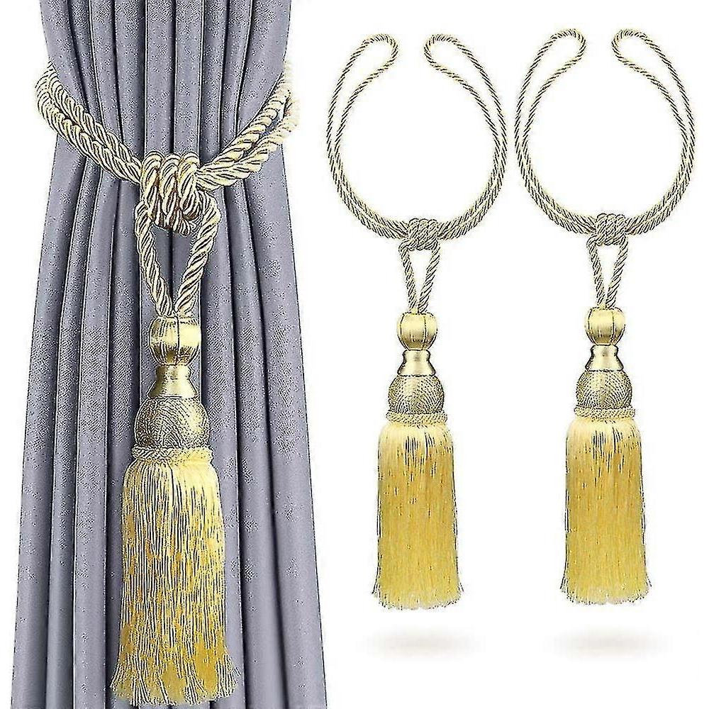 2pcs Tiebacks Curtain Tassels Curtain Tiebacks Tassels Curtain Tiebacks Tassels Gold, Tiebacks For Curtains