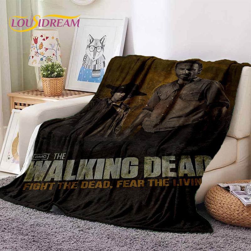The Walking Dead Lincoln TWD Coperte Morbide, Coperta Plaid Calda Coperta Confortevole per Picnic Letti Divano Camera da Letto Casa Regalo
