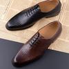 Fashion Men Dress Shoes  Formal Office Oxford Wedding Party Matches Suit Zapatos De Hombre High Grade Genuine Leather handmade Man shoes