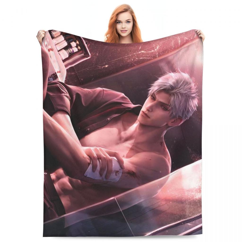 Sylus Love And Deepspace Super Soft Blanket Airplane Travel Plush Throw Blanket Funny Couch Chair Flannel Bedspread Bed Cover