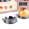 Dessert Gift Packaging Boxes 50Pcs Food Grade Plastic Egg Yolk Pastry Containers for Home Baking Gifting Party Supplies