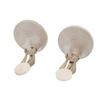 HERMES Earring Serie Shell Clip Type Silver metal Women Used