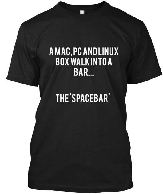 Футболка Mac PC и Linux Заходят в Бар Сделано в США Размер от S до 5XL 3XL