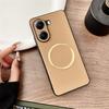 For Xiaomi Poco X7 Pro 5G Magnetic Case Litchi Texture PU Leather + TPU Phone Back Cover