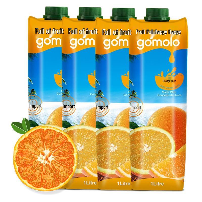 Гомоло Кипр Импортный 100% Натуральный Фруктовый Сок (4 x 1 л)