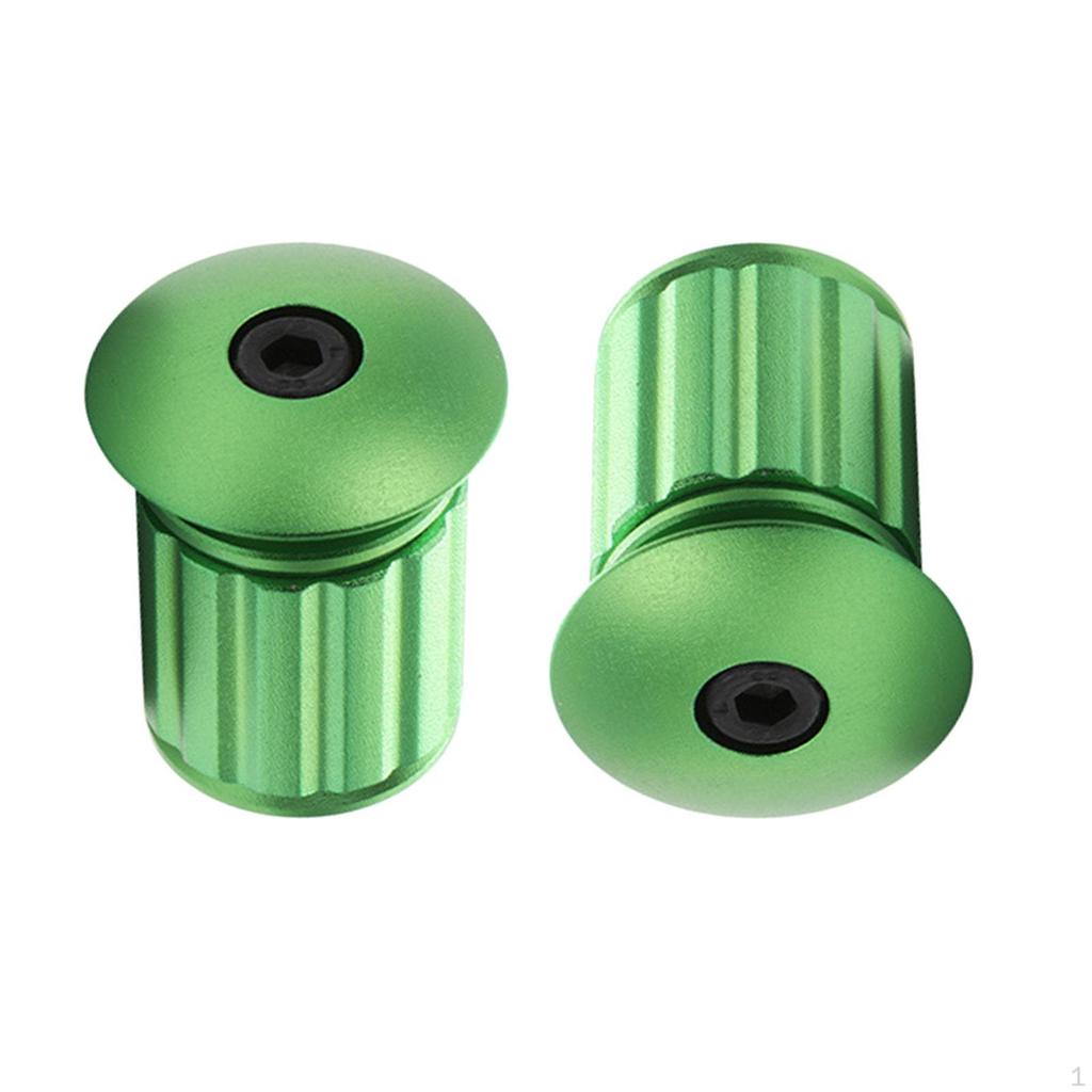 1 Pair Bike Handlebar Aluminum Alloy Adjustable Cycling Expansion Lock Grips End Caps for BMX