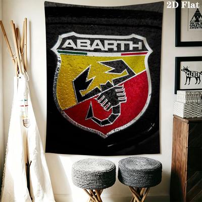 Abarth Wall Tapestry Aesthetic Wall Hanging Printed Fabric Blanket Decorative Tapestries for Bedroom Living Room Home Decor
