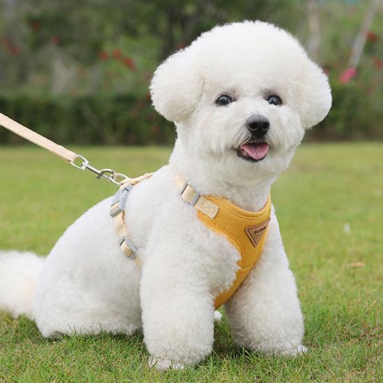 1 Set Pet Harness Comfortable Breathable Escape-Proof Adjustable Dog Harness Leash Set for Home Outdoor