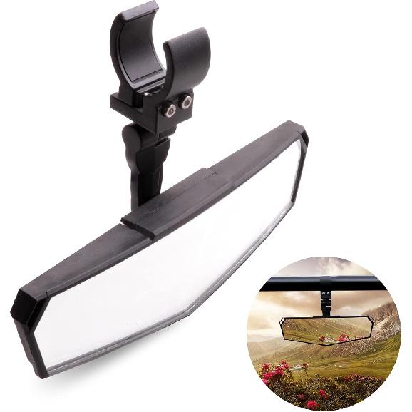 UTV Rear View Mirror, RZR Center Rearview Mirror 1.5"-2" Roll Bar Mount Compatible with Polaris RZR General, Pioneer, Talon, Can Am Commander