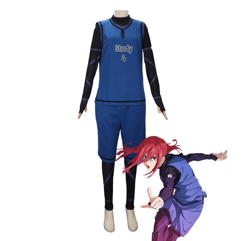 Blue Lock Anime Cosplay Jersey: Kiyoshi Ichi, Meguru Bachira, Hyoma Chigiri, Rensuke Kunigami