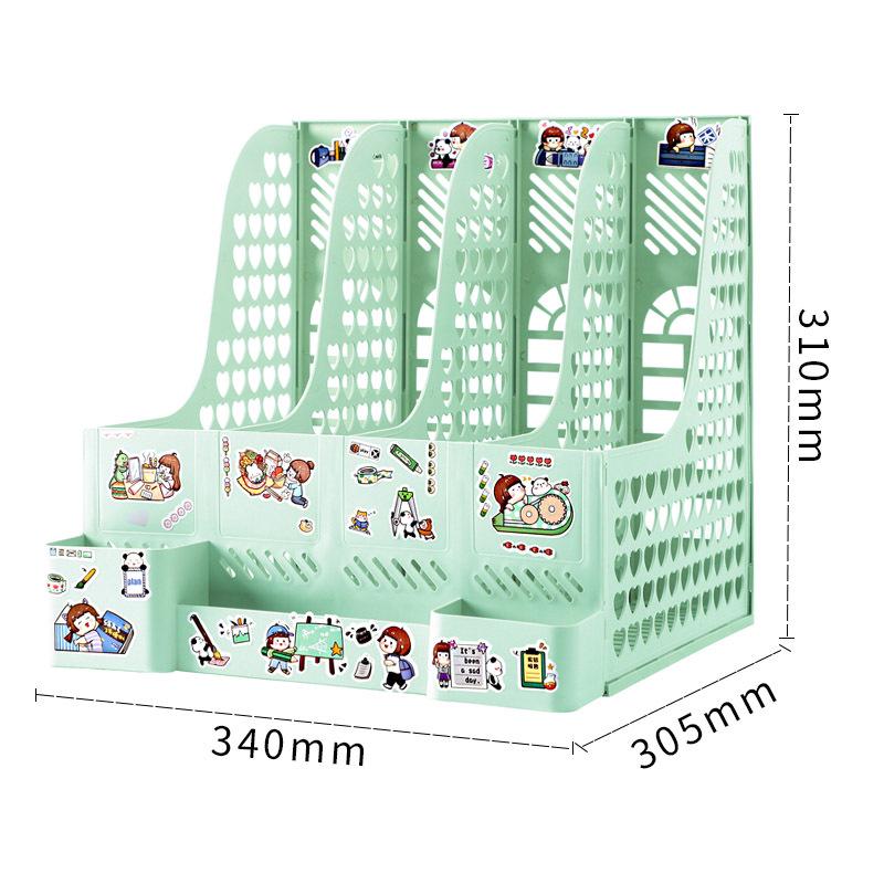 Four-Section Thickened Desktop Document Holder and Book Stand