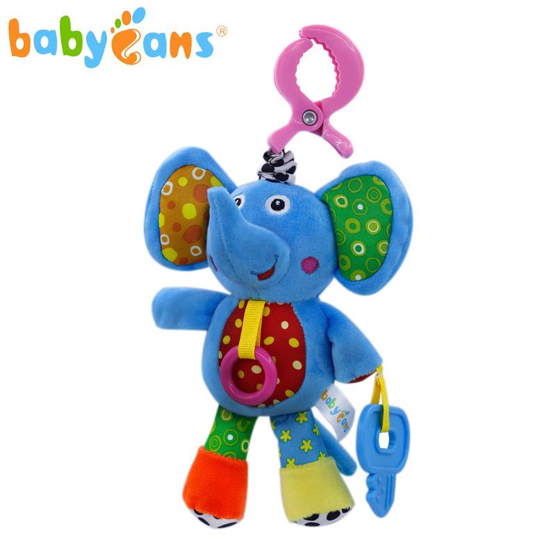 Baby Pull-vibrating Talking Toy, 0-3 Year Old Baby Educational Car Crib Mobile, Soothing Plush Toy