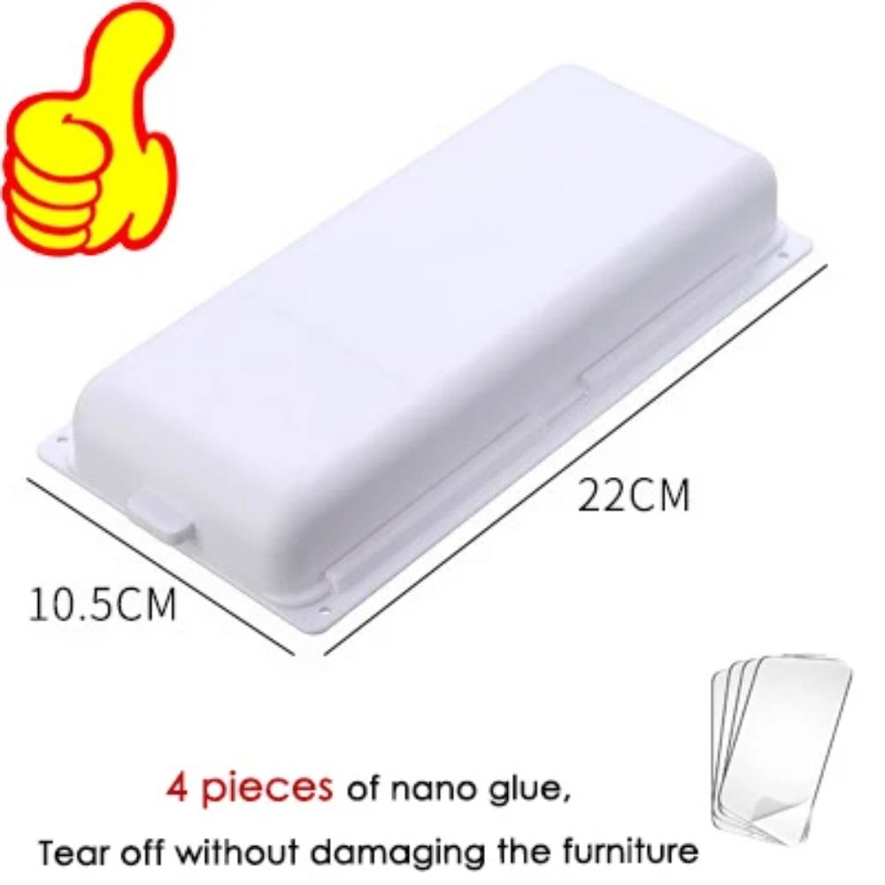 Versteckte Schublade unter dem Schreibtisch Verstecken Sie Geld am Boden des Schranks Versteckter Schreibtischutensilien-Organizer Ständer Box Zuhause Nano Klebestift