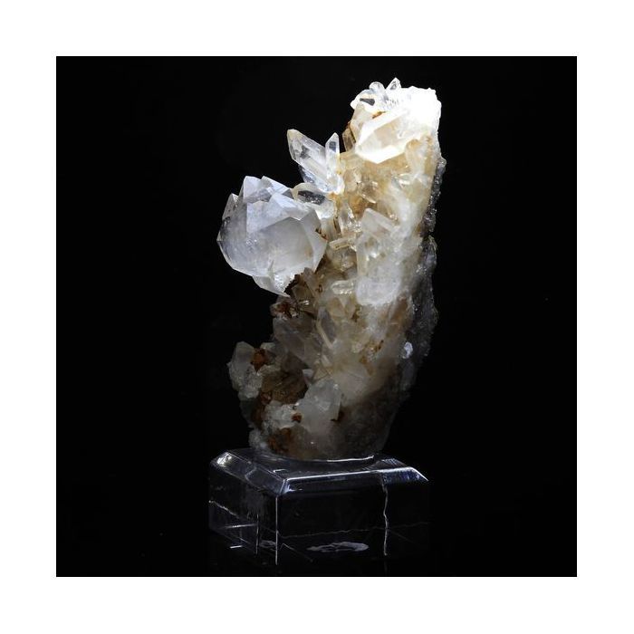 Quartz Sceptre + Sidérite 131.3 carats