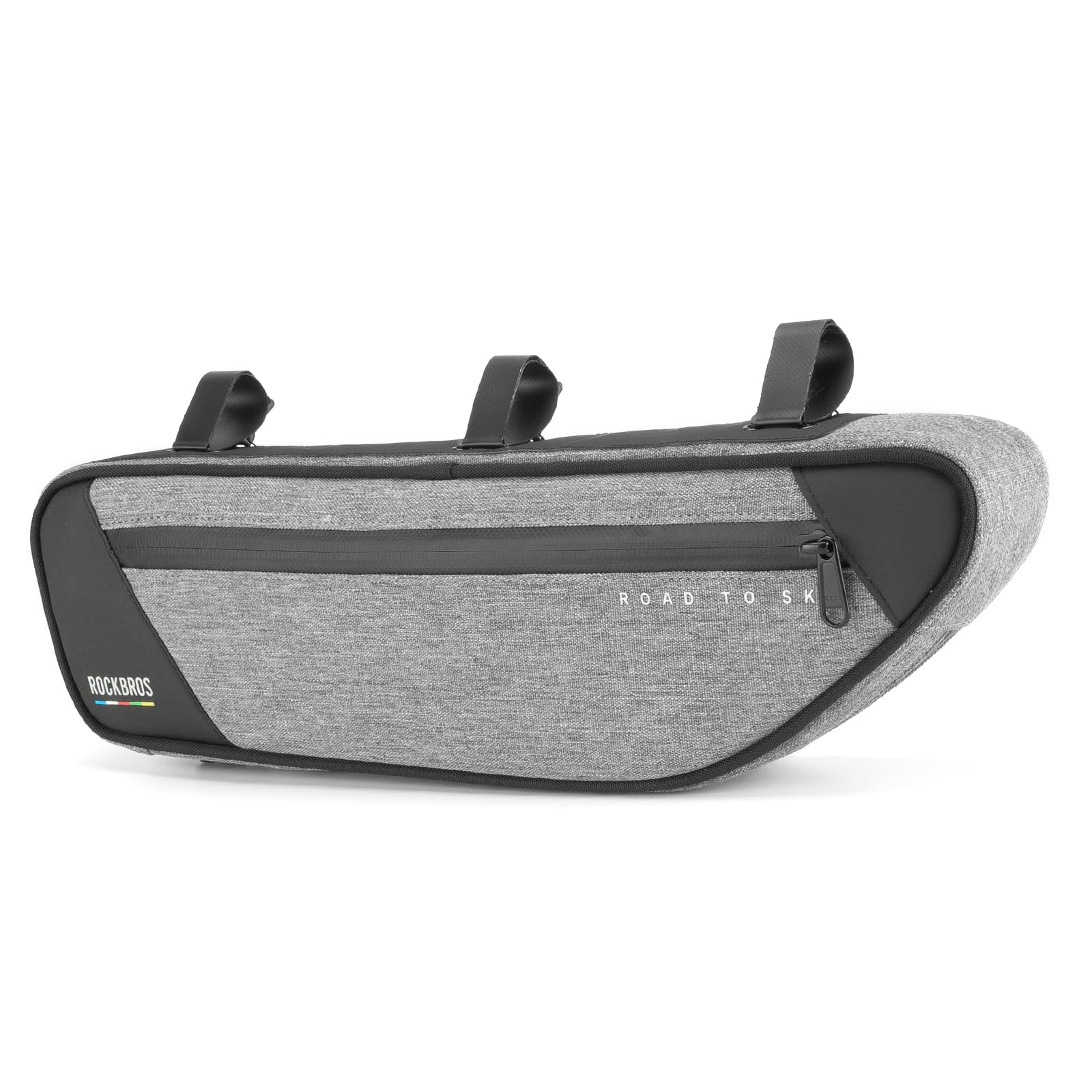 

TO SKY Frame Bicycle Bag with Fitgo 2L Easy for Road and Cross Bikes ROCKBROS-ROAD Bag, System, Approx. Capacity, Waterproof, Wear-Resistant, серый