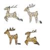 LED Light Up Christmas Reindeer Decor 20 Warm White Lights Metal Yard Decoration for Outdoor Indoor Lawn Garden Xmas Decor
