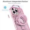 Luxury Glitter Metal Stand Magnetic Wireless Charging Clear Case For iPhone 16 15 14 Plus 13 12 17 Pro Max 17Air Magsafe Cover