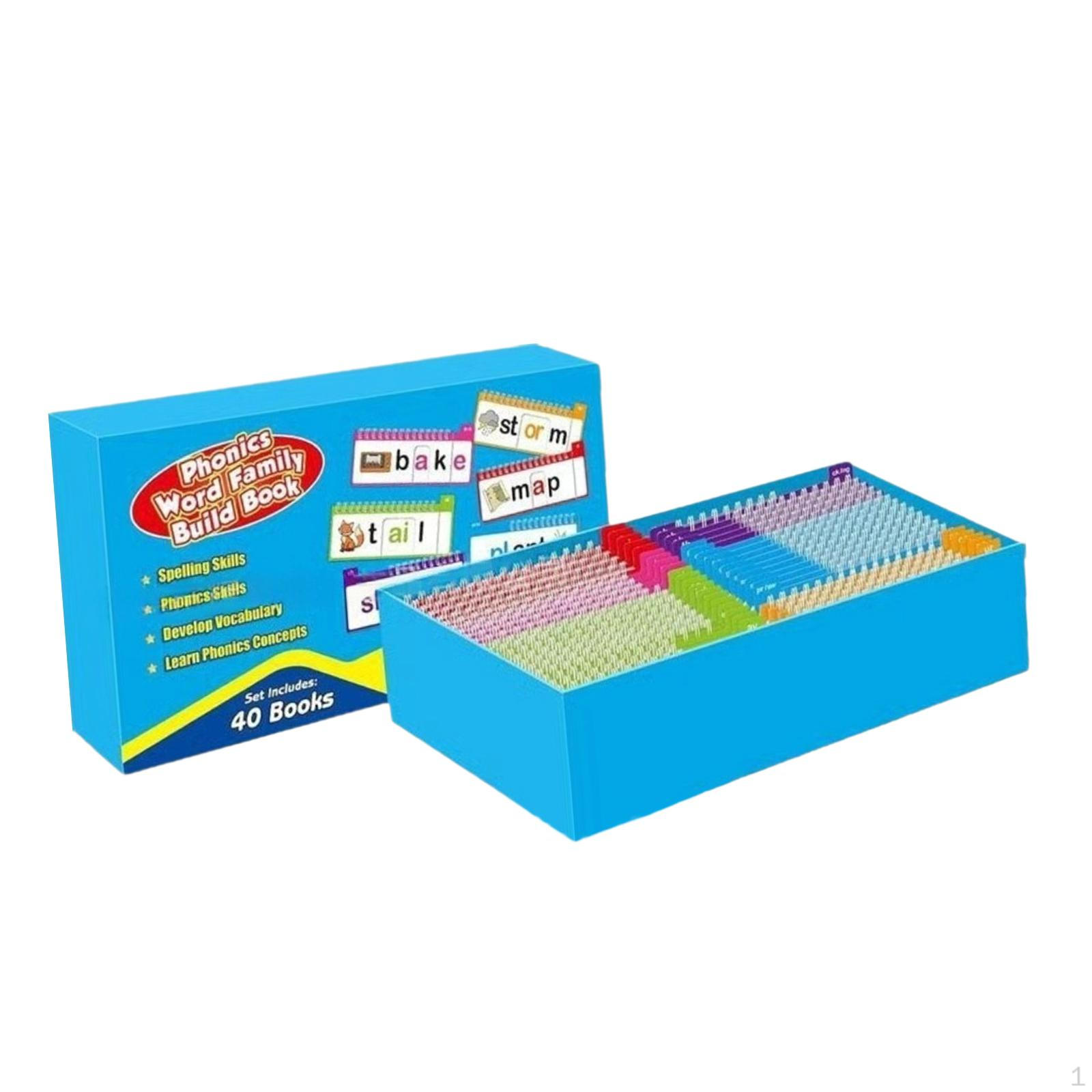 Phonics Flash Cards Interesting Word Family Flip Book Read and Rhyme Activity Books for Ages 5+
