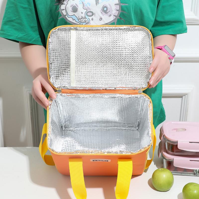 8L High Capacity Thermal Lunch Bags Picnic Food Storage Pouch Thicken Aluminum Foil Office Worker Meal Insulated Bento Box Bag  Practical Use