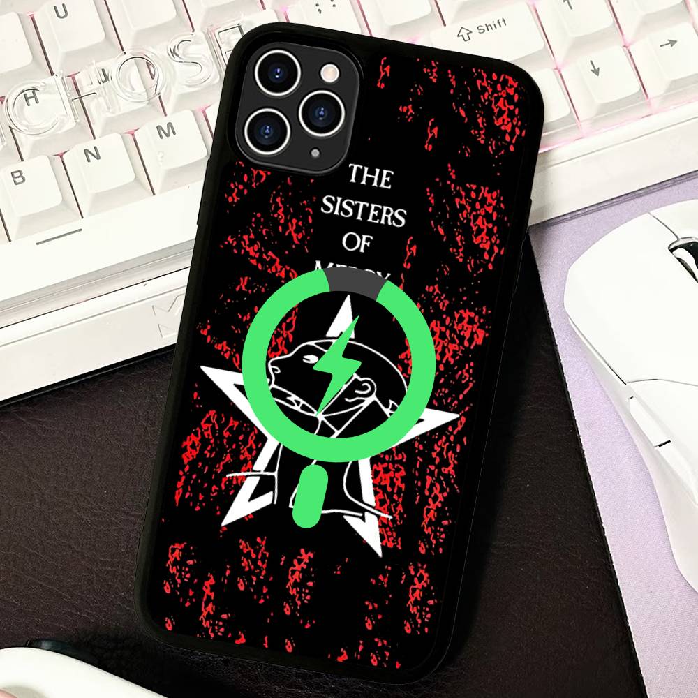The Sisters Of Mercy Band For Magsafe Case For IPhone 17 16 Pro Max 15 14 Plus 13 12 11 Wireless Charging Phone Cover