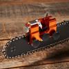 Orange Chainsaw Sharpener Kit Fast Sharpening Stone System for Patio Lawn Tools