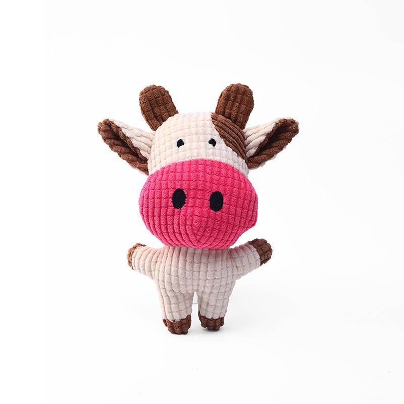Plush Sound Toy for Teething, Durable and Chewable, Cute Animal-shaped, Popular Pet Dog Crinkle Paper Sound Toy