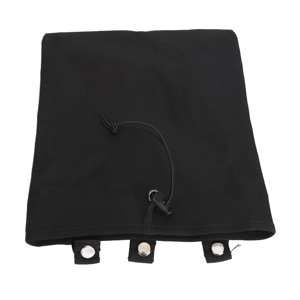 Dump Pouch Black Drawstring Pouch Large Capacity Oxford Cloth Easy Attach Combat Bag for Hiking Cycling Camping
