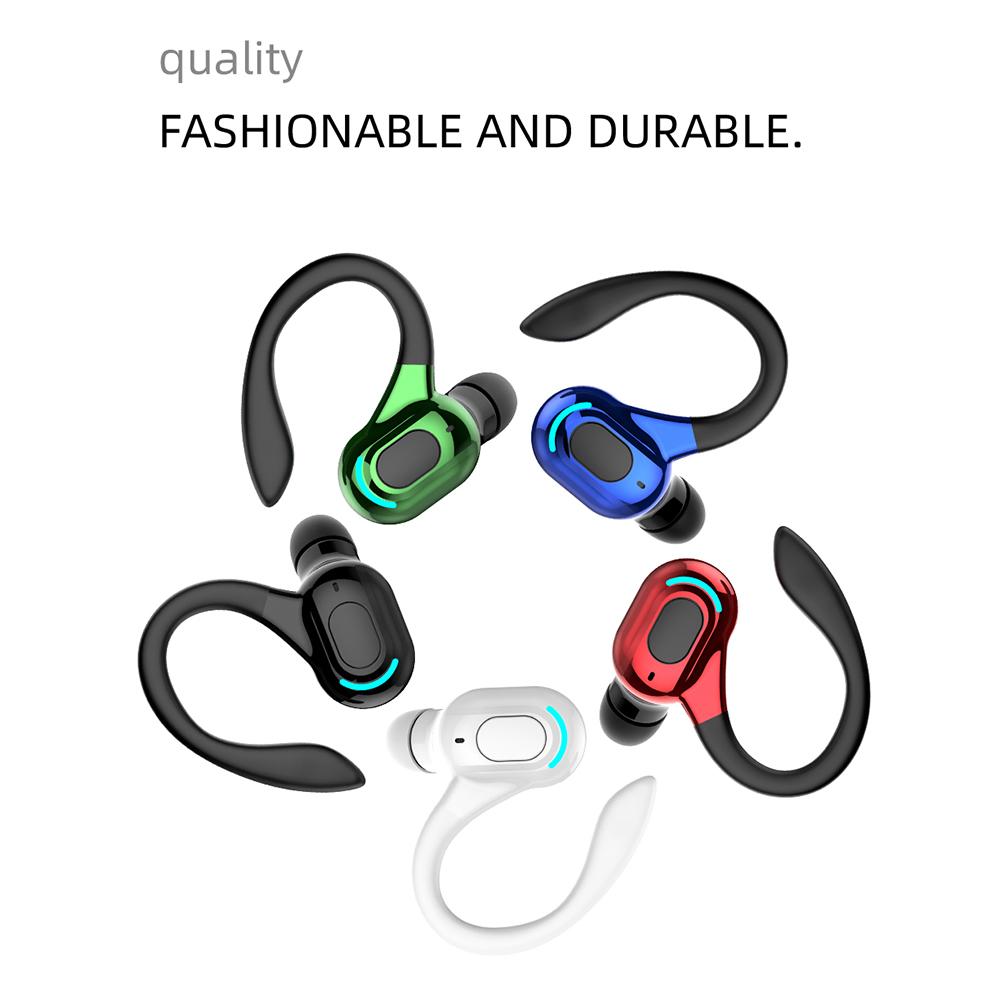 Dlouhá pohotovostní náhlavní souprava Bluetooth 5.2 Bezdrátová firemní sluchátka Sportovní sluchátka Bluetooth Hifi Mini sluchátka do uší s mikrofonem