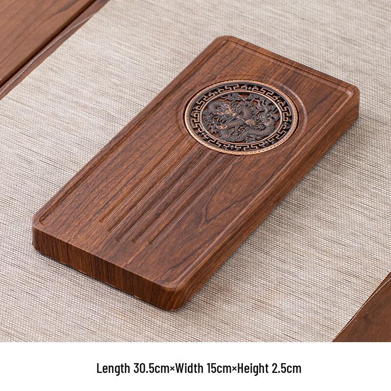Junshiqi WJ Luxury Wooden Tea Tray Dry Bubble Tray Rectangular