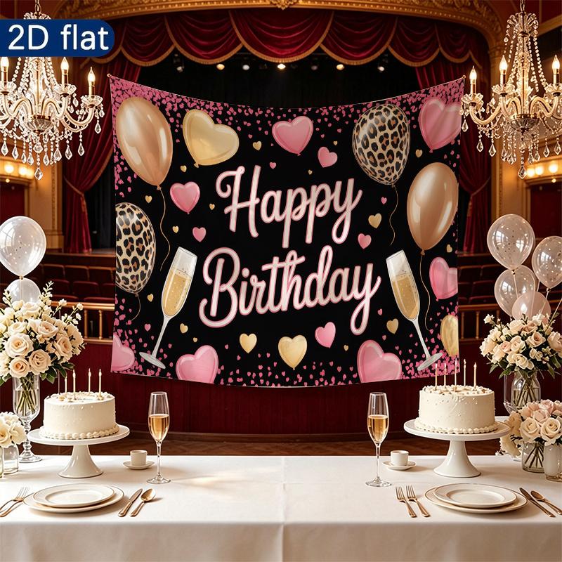 Party Backdrop Pink Photo Booth Background Front Door Decor