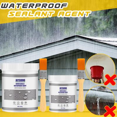 Jaysuing Colla impermeabile trasparente Plus Pennello Sigillante impermeabile a tenuta stagna a base d'acqua anti-perdite con pennello
