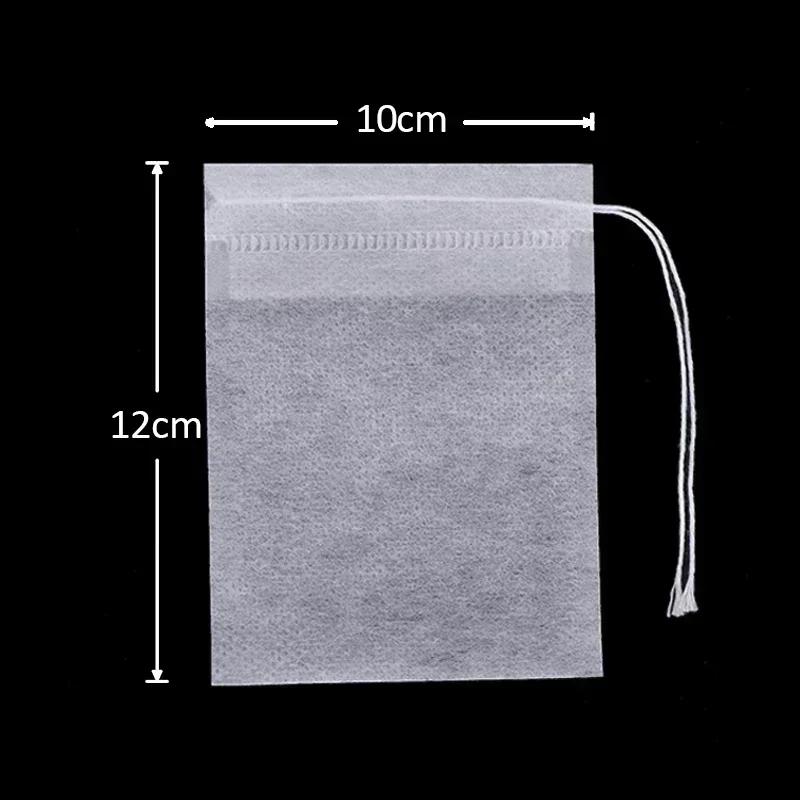 600/50PCS Disposable Tea Filter Bags Non-woven Fabric Teabags With String Kitchen Teaware Coffee Loose Tea Spice Bag Wholesale