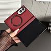 PU Leather Magnetic Case for Samsung Galaxy Z Fold 3 4 5 6 7 8 Fold8 Ultra Hinge Protection for Magsafe Wireless Charging Cover