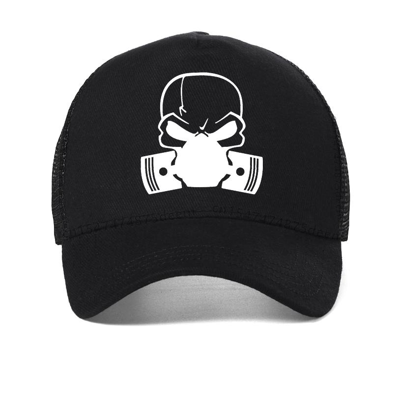 Personalized Gas Die Cut Skull Mask Men Baseball Cap Funny Skull Hip Hop Hat Unisex Adjustable Mesh Snapback Hats