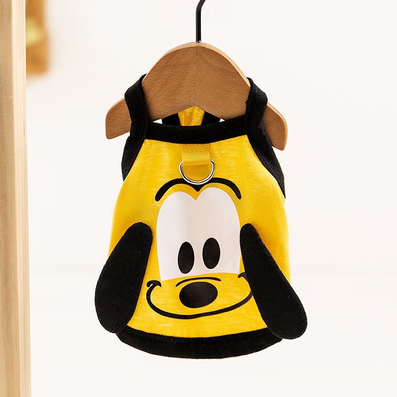 

25 years of spring and summer new dog clothes cute wind three-dimensional ears puppy suspender teddy bear small dog clothes L (recommended weight 8-5.5 kg)