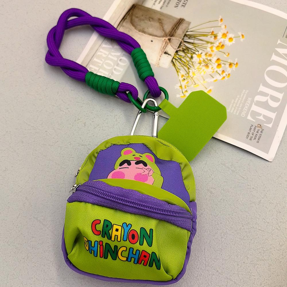 Crayon Shin-chan Dopamine Orange Phone Mini Bag with Lanyard