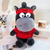 Cute Lucky Horse Plush Toys Good Luck Zodiac Pony Figurine Black Horse Plush Toy  Birthday Gift