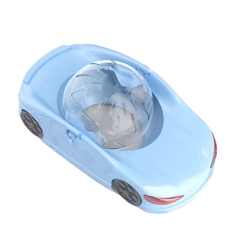 

Базовая клетка с лестницей и игрушками для хомяков - трамплин Golden Bear 60 см, лестница и ограждение с мебелью для мелких домашних животных See Picture синий