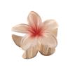 Women Small Hair Clip Flower Hair Grip Realistic Flower Shape Gradient Color Strong Claw Anti-slip Small Teeth Lightweight Children