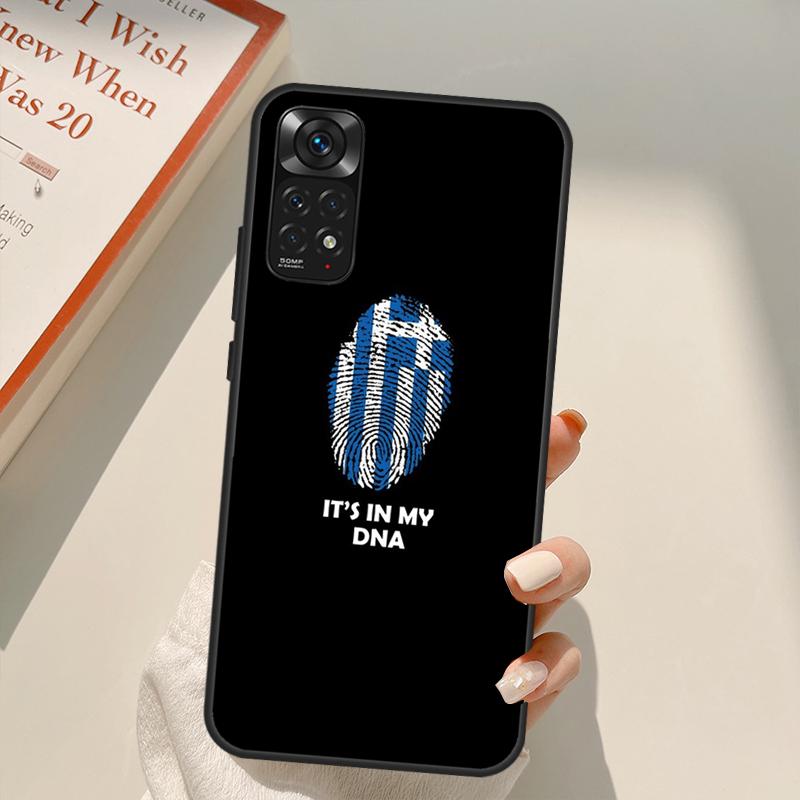 Greek Greece Flag Case For Xiaomi Redmi Note 10 8 9 11 Pro 8T 9S 10S 11S Redmi 10C 9C 9A 9T K50 K40 Gaming