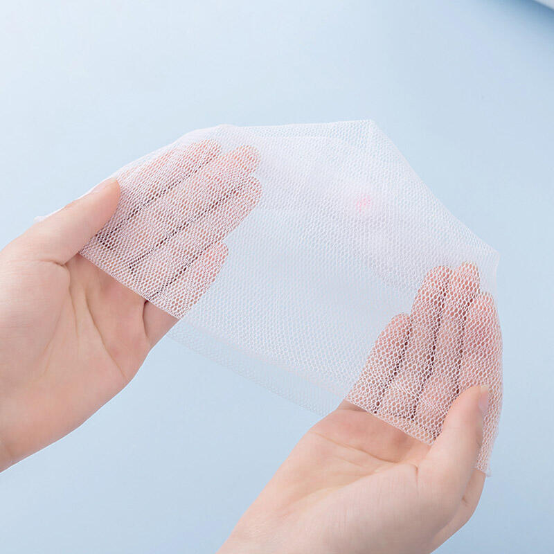 Double Foaming Net Face Wash Shower Soap Bubble Net DD-12906-2